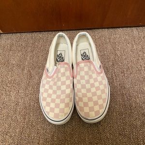 Pink Checkered Vans